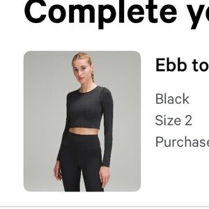 Charcoal Long Sleeve Women's Top